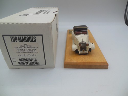 Top Marques RR3 1934 Rolls Royce 20/25 Mulliner Drophead SedancaCoupe Pale Ivory - Picture 4 of 14
