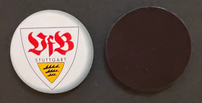 VfB Stuttgart Magnet Pin Rund Fussball Bundesliga Aral ca. 4cm