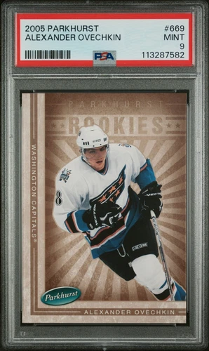 2005 Parkhurst Hockey Alexander Ovechkin #669 Rookie RC Mint PSA 9