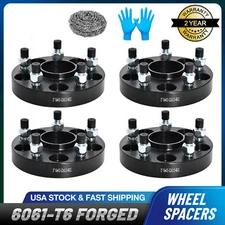 (4) 1" 5x114.3 Hubcentric Wheel Spacers Adapter 12x1.5 60.1mm for Toyota Lexus 