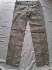 Just Cavalli Grey Leather womens Jeans Size 48,Made in Italy