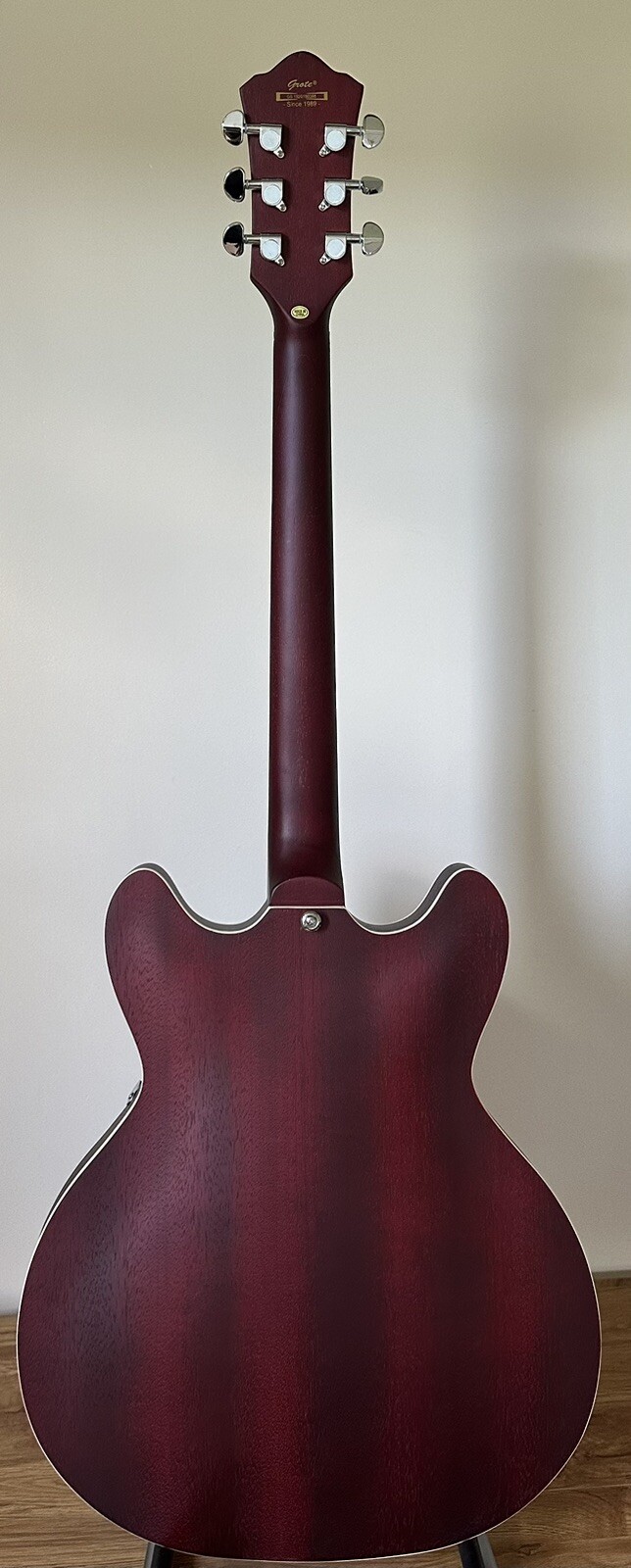 Grote 335 Style Semi Hollow Electric Guitar Ope Pore Finish, eBay