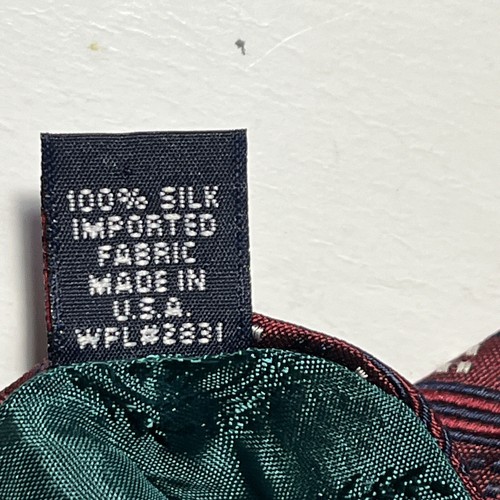 Tommy Hilfiger Tie Mens 100% Silk Navy USA Business Preppy 3 3/8 X 58 Classic - Picture 5 of 5