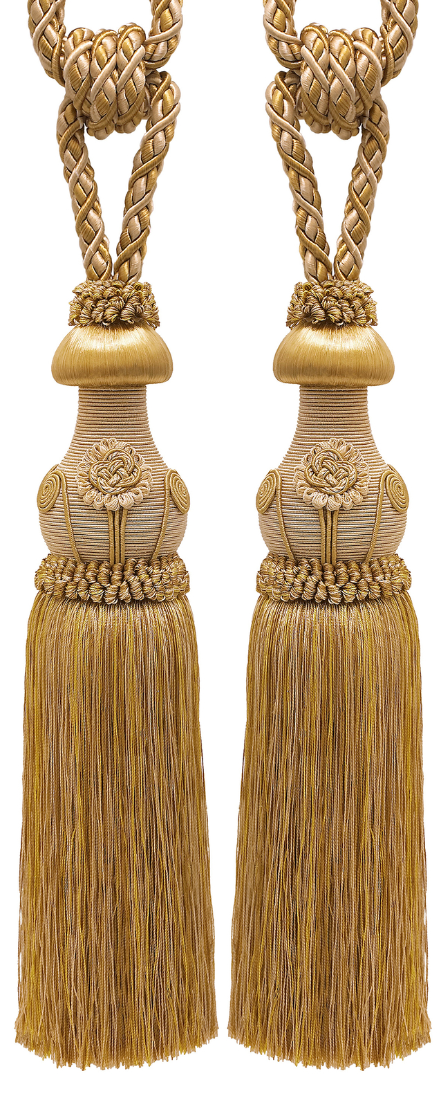 DÉCOPRO Tassel Tieback, Style# TBBL1, Color# 8633 - Gold Medley [Set of 2]