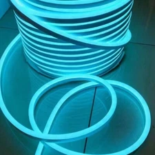 164ft 110V LED Neon Rope Light Strip IP67 Outdoor Floor Building Home Bar Decor
