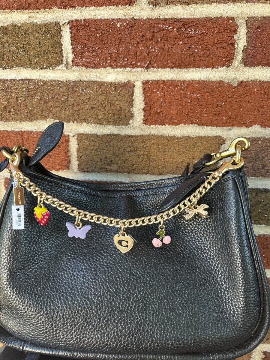 BN Coach Motif Extension swagger Chain with Charms Gold Limited | eBay