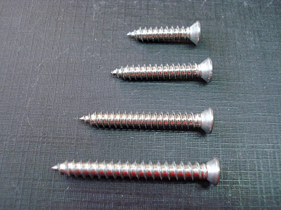 80 pcs #8 with #6 phillips oval interior garnish moulding screws stainless Ford - Image 2 of 2