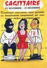 CARTE POSTALE ILLUSTRATEUR ALEXANDRE / SIGNE DU ZODIAQUE / SAGITTAIRE / NU / NUE