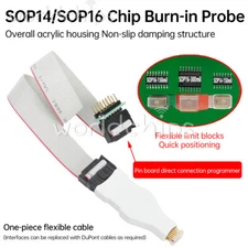 SOP14 SOP16 Chip Download Burn Read Write Test ProbeProgrammer Download Cable