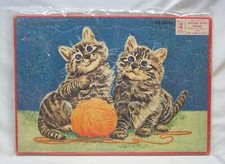 VINTAGE 1959 Milton Bradley GRAY KITTENS  YARN 28 Pieces Frame Tray Puzzle