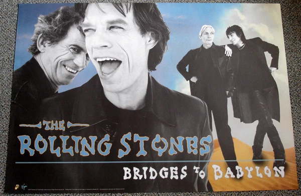 Original Poster Plakat -  Rolling Stones : Bridges to Babylon , Format: DIN A1