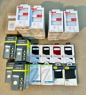 Large Lot Of 113 Google Pixel 8 And 9 Cases And Screen Protectors