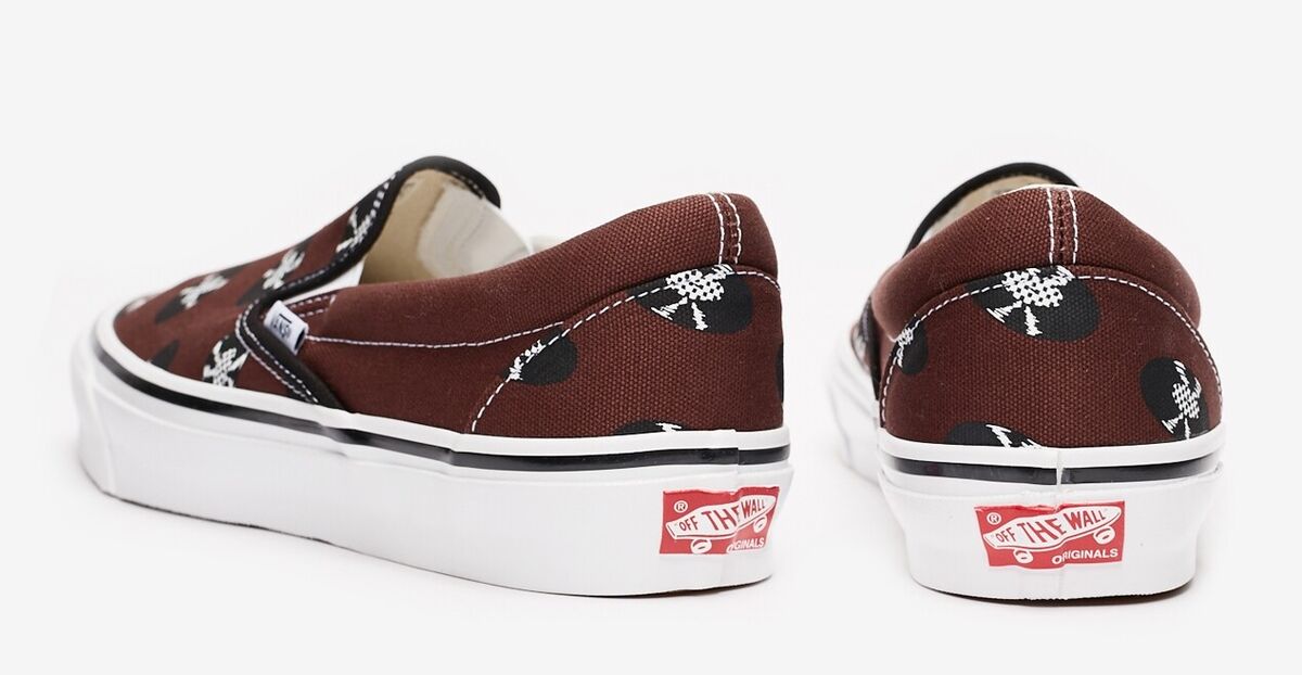 Vans x Wacko Maria OG Classic Slip-On 'Brown Records Vans x Wacko Maria OG Classic Slip-On 'Brown Records