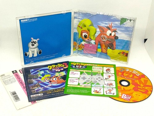Crash Bandicoot 2 Cortex Strikes Back w/ Spine PS1 Sony PlayStation The Best - Picture 5 of 12