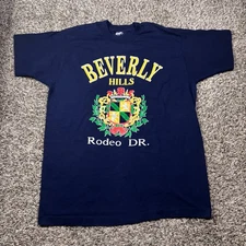 Vintage 90's Beverly Hills Rodeo Drive Made In USA Single Stitched T-Shirt XL
