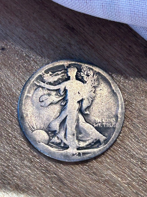 1921S Walking Liberty Half Dollar AG+