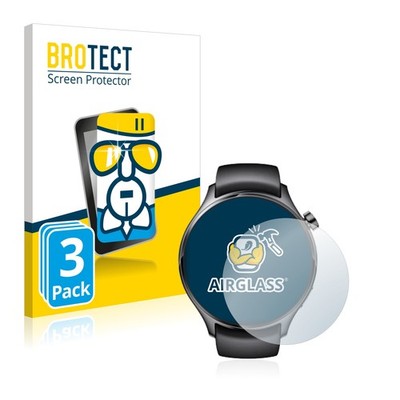 3x Panzerfolie Schutzglas für Xiaomi Watch S1 Pro Displayschutz