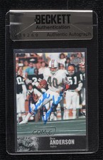 BAS 1997 Upper Deck NFL Legends Dick Anderson #75 Seal of Authenticity Auto 3c7