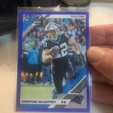 2019 Panini Donruss Christian McCaffrey #42 Press Proof Blue