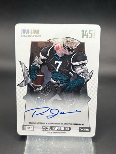 Bo Jackson Battle Arena Jaw-Jaw Ron Jaworski Inspired Ink Steel Auto