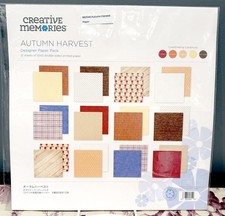Creative Memories 12x12 Autumn Harvest Designer Paper. NIP