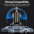 Fast Charging Car Phone Charger with LED Display - 4 USB A and dual PD C 6-in-1