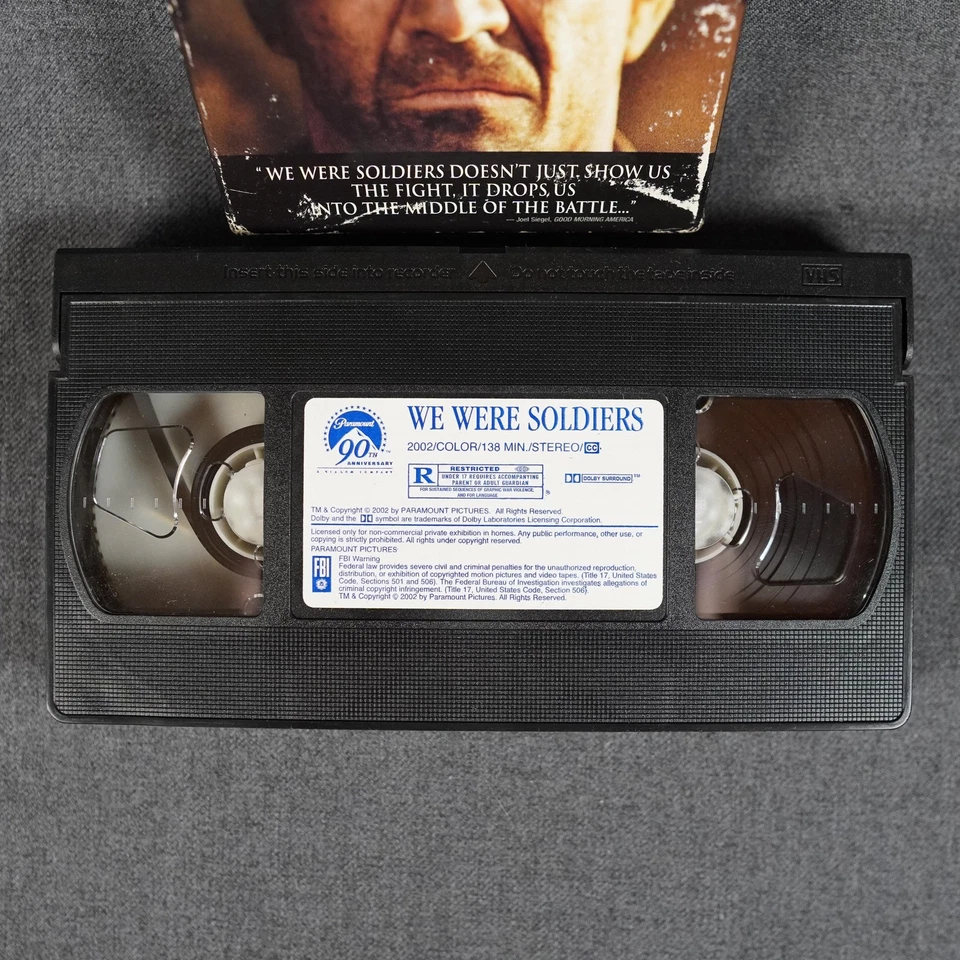 We Were Soldiers VHS Tape 2002 Mel Gibson Paramount War Movie Drama R NTSC - Image 2 of 4