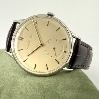SWISS MADE GIRARD PERREGAUX ST STEEL JUMBO 37MM Ø MANUAL WIND GENTS WATCH