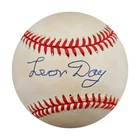 Leon Day Black Sox Eagles Giants Autographed OAL Baseball JSA COA