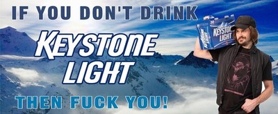 If you don't like keystone light beer Keith Stone Banner shop mancave ...