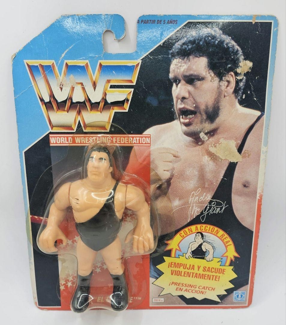 Andre the Giant Action Figure WWF Hasbro 1990 Series 1 WWE Pro Wrestling Vintage
