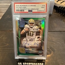 2025 Bowman U Chrome  Prospect Autographs Haynes King Green Refractor /99 PSA 9