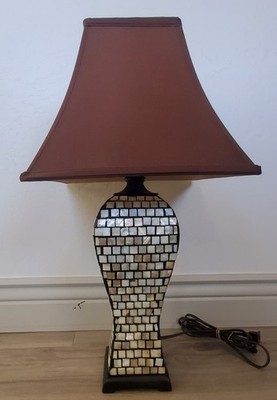 Mother Of Pearl Table Lamp (No Shade Included If It's Being Shipped)