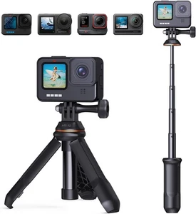 K&F CONCEPT Selfie Stick Tripod Vlog Poignée Grip Caméra d'action en GoPro Héros DJI