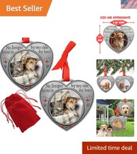 Customized Pet Remembrance Ornaments - Engraved  Jeweled - Sympathy Gift Set