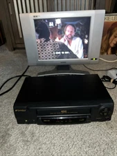 SANSUI #VCR4510E VHS Video Cassette Recorder/Player Tested & Working - No Remote