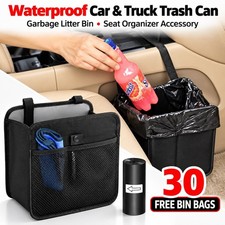 Waterproof Car Truck Trash Can Garbage Litter Bin Bag Seat Organizer Accessories