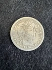 1910 Barber Quarter 90% Silver US Coin Circulated Philadelphia