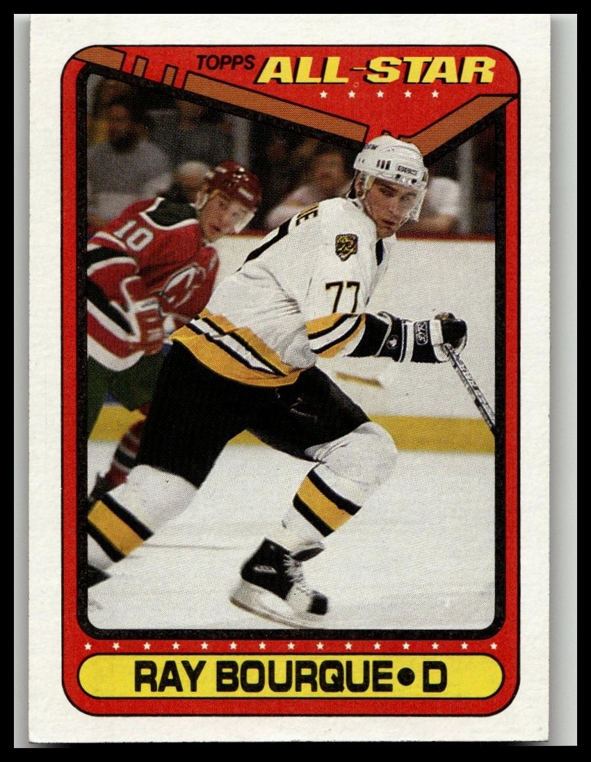 1990-91 Topps #196a Ray Bourque