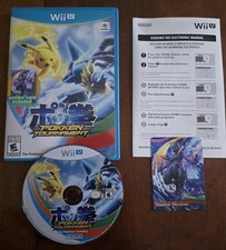 Pokkén Tournament Wii U Complete with Manual Amiibo Shadow Mewtwo