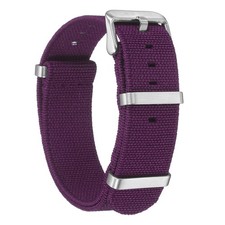22mm Waterproof Elastic Nylon Watch Strap for Purple Watch