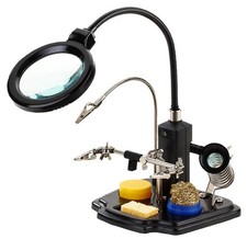 DURATOOL - LED Magnifying Lamp with Third Hand Tool