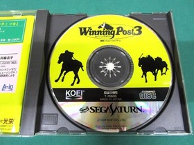 Winning Post 3 Sega Saturn Used [SS] Check sheetpostcardflyer included No.