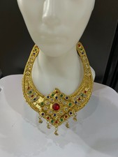 THAI dance Necklace Costume princess gold Traditional handmade ram accessory