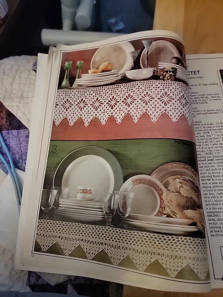 Magic Crochet Magazine June 1995 Needlecraft Fashion Home Decor - Image 3 of 4