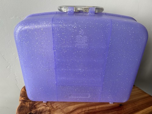 Organizador de Maquillaje Vintage Años 90 Caboodles Jaleas #2767 Lavanda Plata Brillo - Imagen 6 de 21
