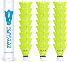 12/24 Pack Badminton Birdies Nylon, Durable Shuttlecocks for Backyard Baseb...
