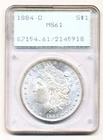 US Coin  1884-O   Morgan DollarpCGS MS61..................C10005