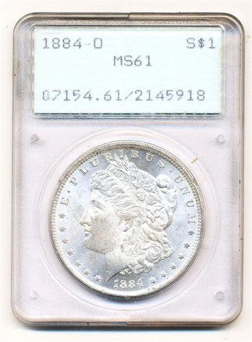 US Coin  1884-O   Morgan DollarpCGS MS61..................C10005