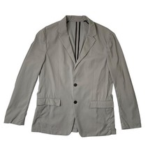 Theory Blazer Mens 40 Gray Simons Neoteric Lightweight Polyamide Stretch Jacket